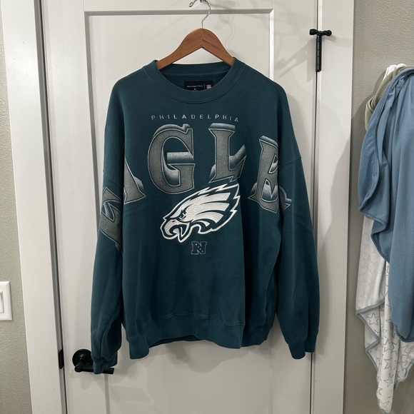 Abercrombie & Fitch Tops - Philadelphia Eagles Crewneck Sweatshirt - Teal